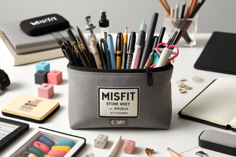 The Misfit Stone Grey TCMC Pouch Stationery: A Stylish And Functional Choice For This Lovers